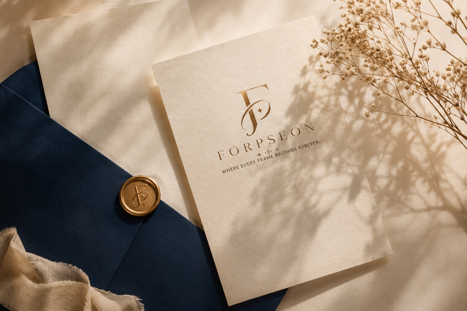 Forpseon stationery and envelope